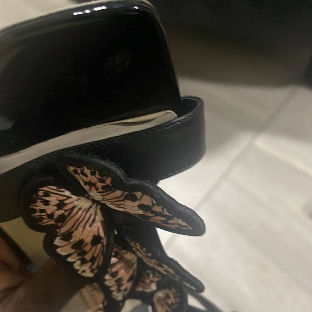 Sophia Webster black butterfly flat sandal 39 - Picture 5 of 6